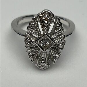 Vintage Avon Marcasite Ring: Chesterfield Collection
